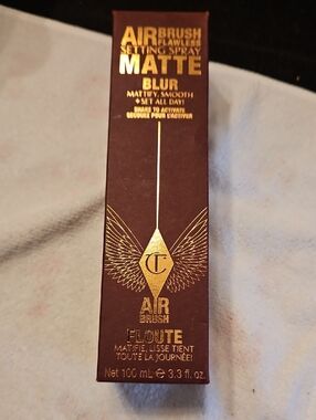 Charlotte Tilbury Airbrush Flawless Setting Spray Matte Blur - Brown & Gold